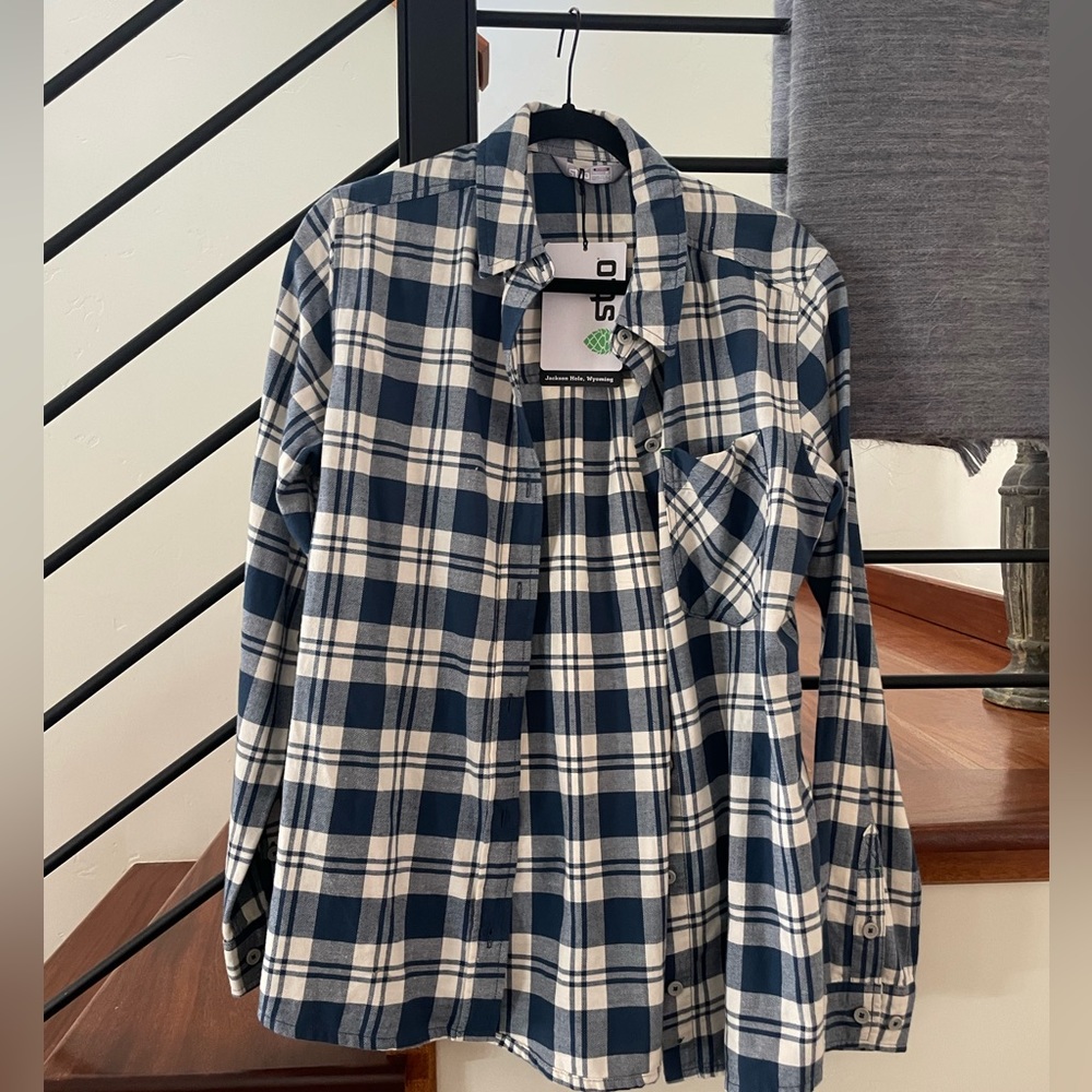 NWT Stio Womens Plaid Button Down